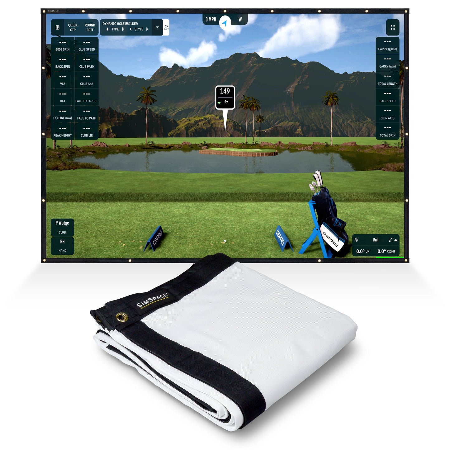 SimSpace Double Sided Impact Screen