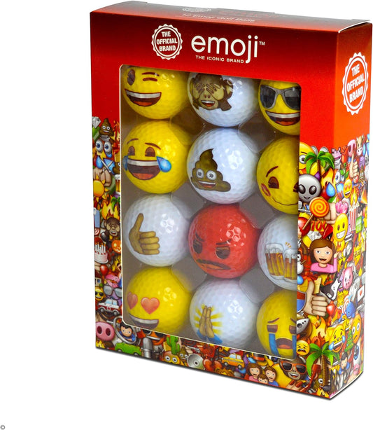 EMOJI 12PK GOLF BALLS (12 Designs)