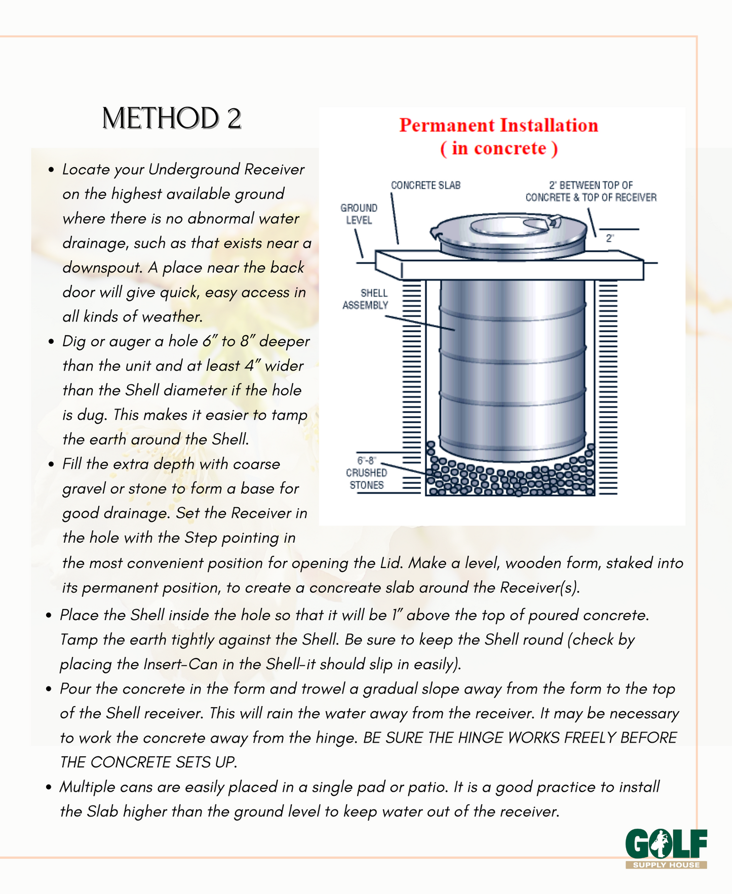 In-Ground Trash Can