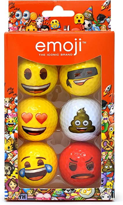 EMOJI 6PK GOLF BALLS (6 Designs)