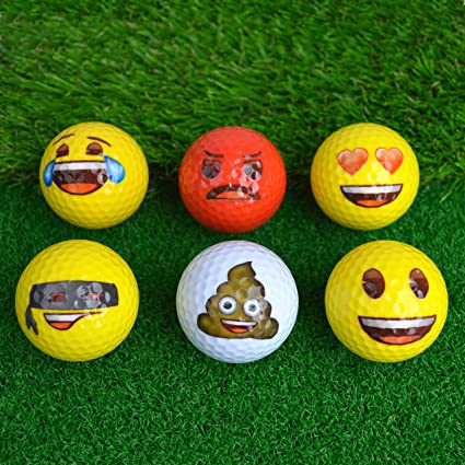 EMOJI 6PK GOLF BALLS (6 Designs)