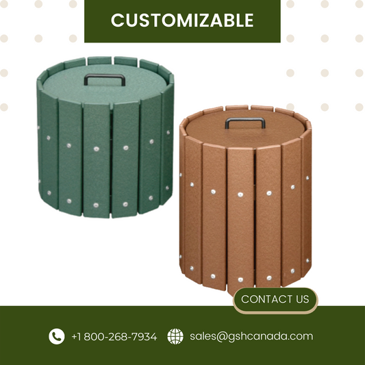 Small Round Slatted Divot Mix Box