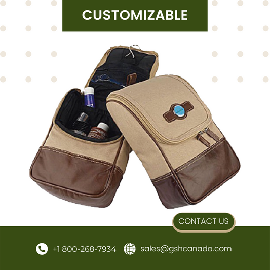 Leather & Canvas Hanging Travel Valet