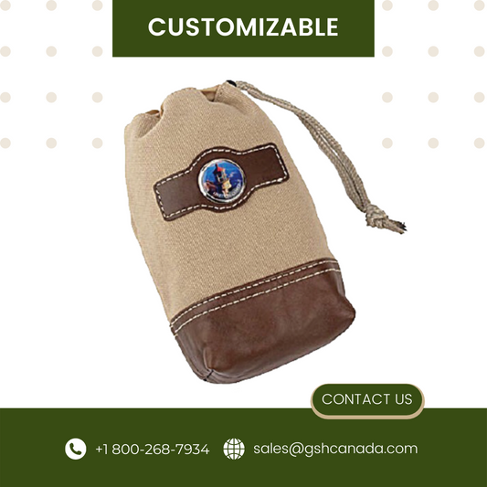 Leather & Canvas Valuables Pouch