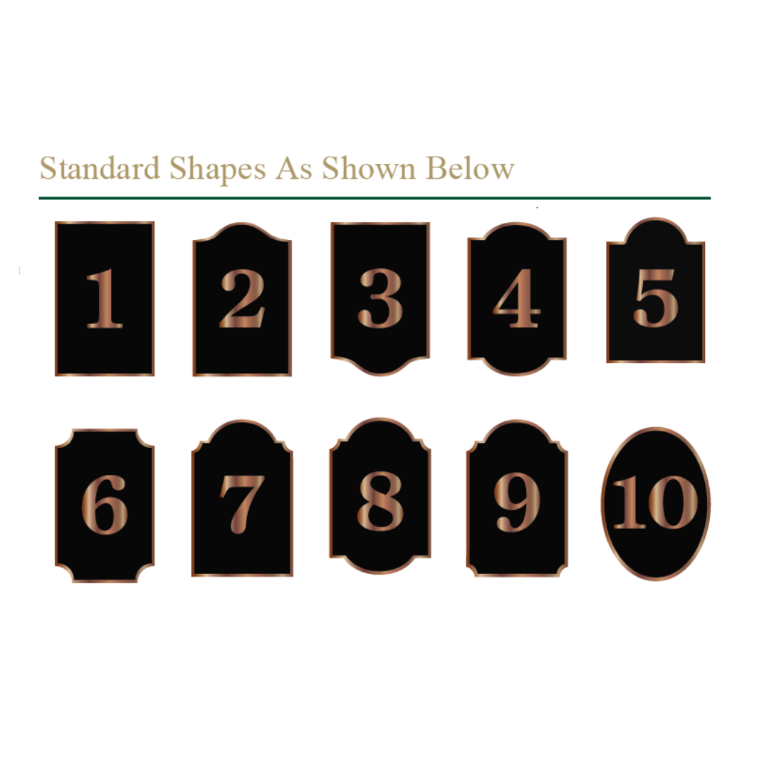 CUSTOMIZED ITEM: Cast Metal Tee Signs