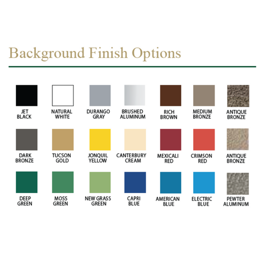 CUSTOMIZED ITEM: Cast Metal Tee Signs