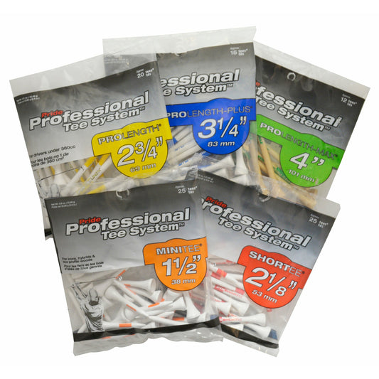 Pride Performance Wood Golf Tees