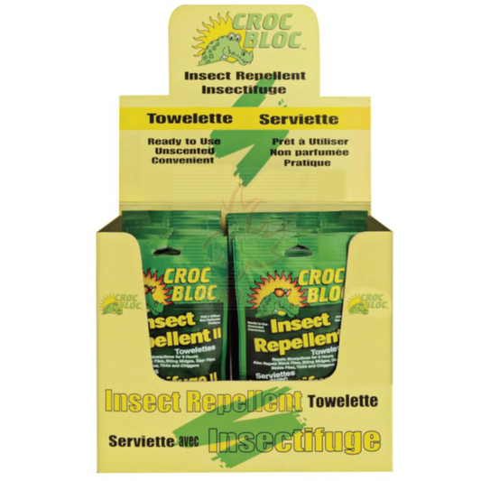 Croc Bloc Insect Repellent 10% DEET Towelettes