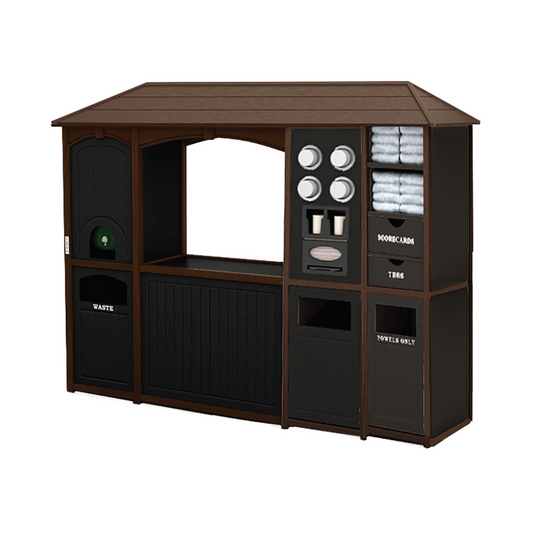 CUSTOMIZED ITEM: Sea Island Quad Section Beverage Station