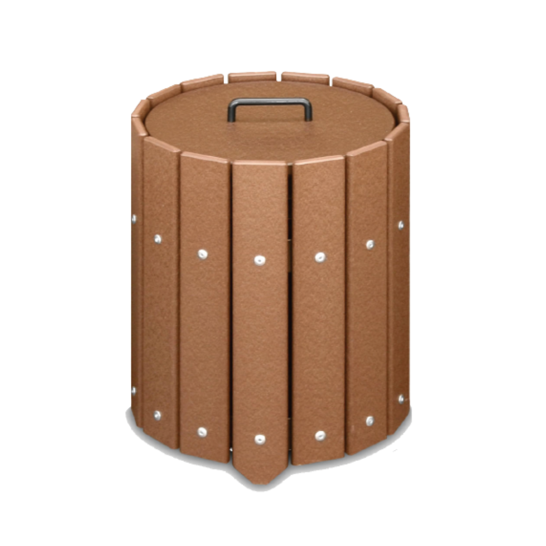 Small Round Slatted Divot Mix Box