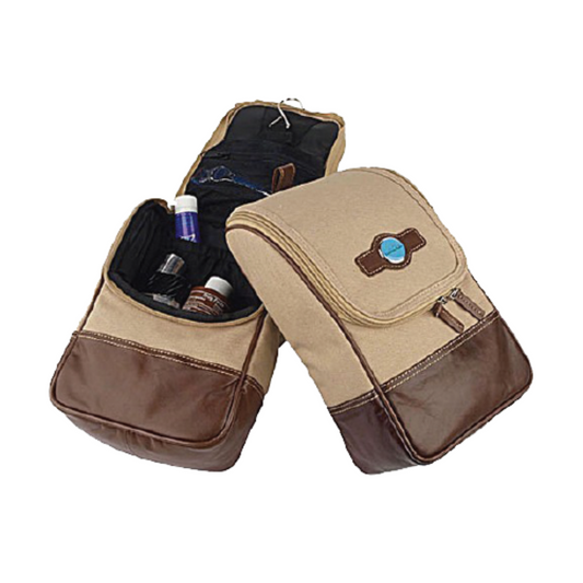 Leather & Canvas Hanging Travel Valet