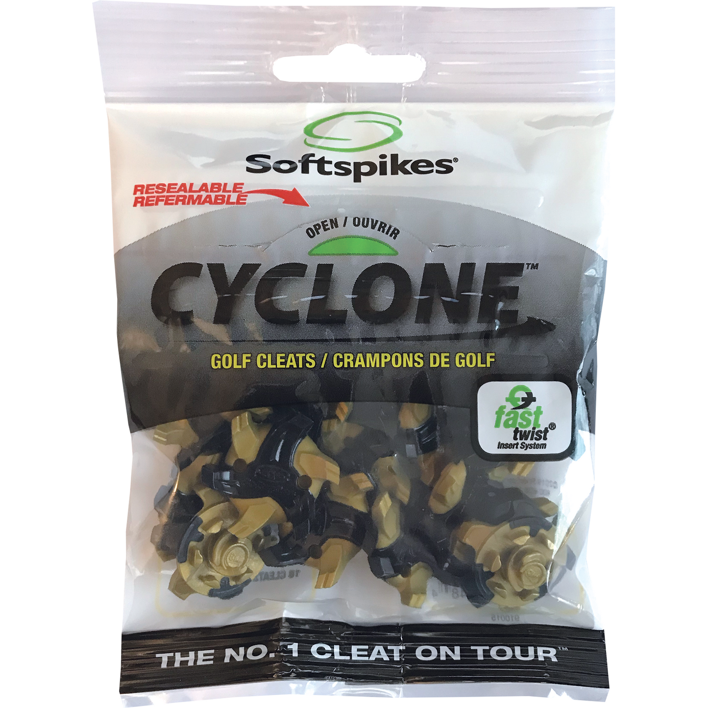 Cleat-Softspikes Cyclone - Fast Twist Resealable Bag