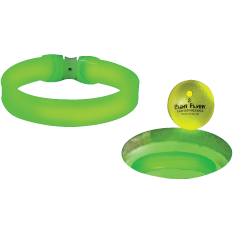 Night Flyer Green LED Golf Cup Rings (9 pack)