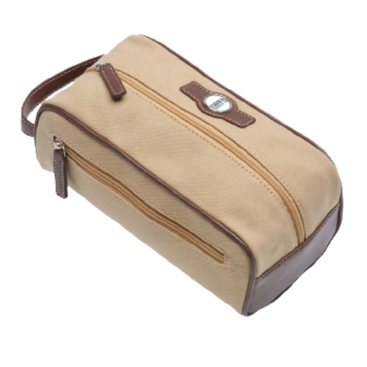 Leather Trimmed Travel Shave Kit